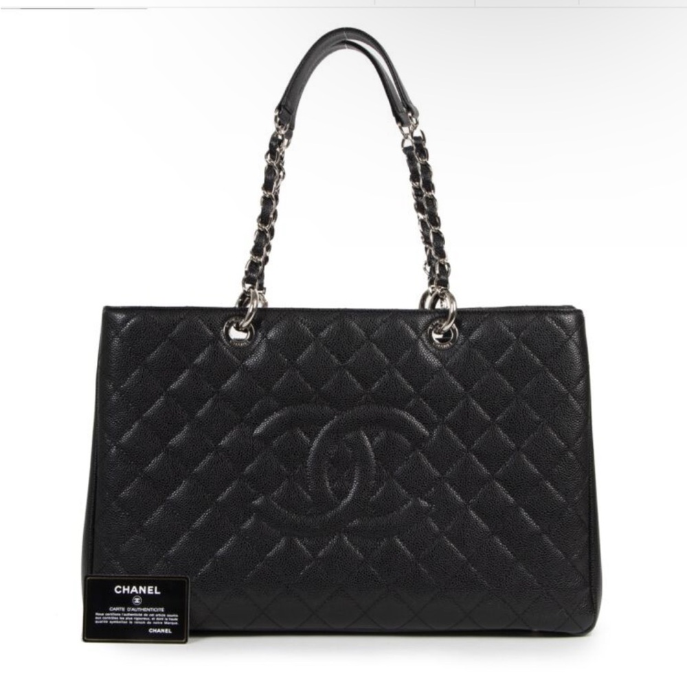 Chanel Black Caviar Grand Shopping Tote (GST) - Picture 2 of 9